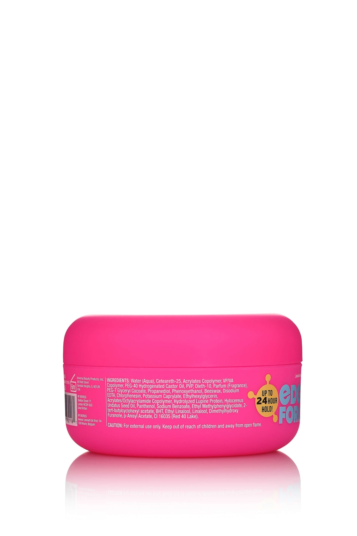EdgeForce Gel - Dragon Fruit Oil 3.4oz jar, back view