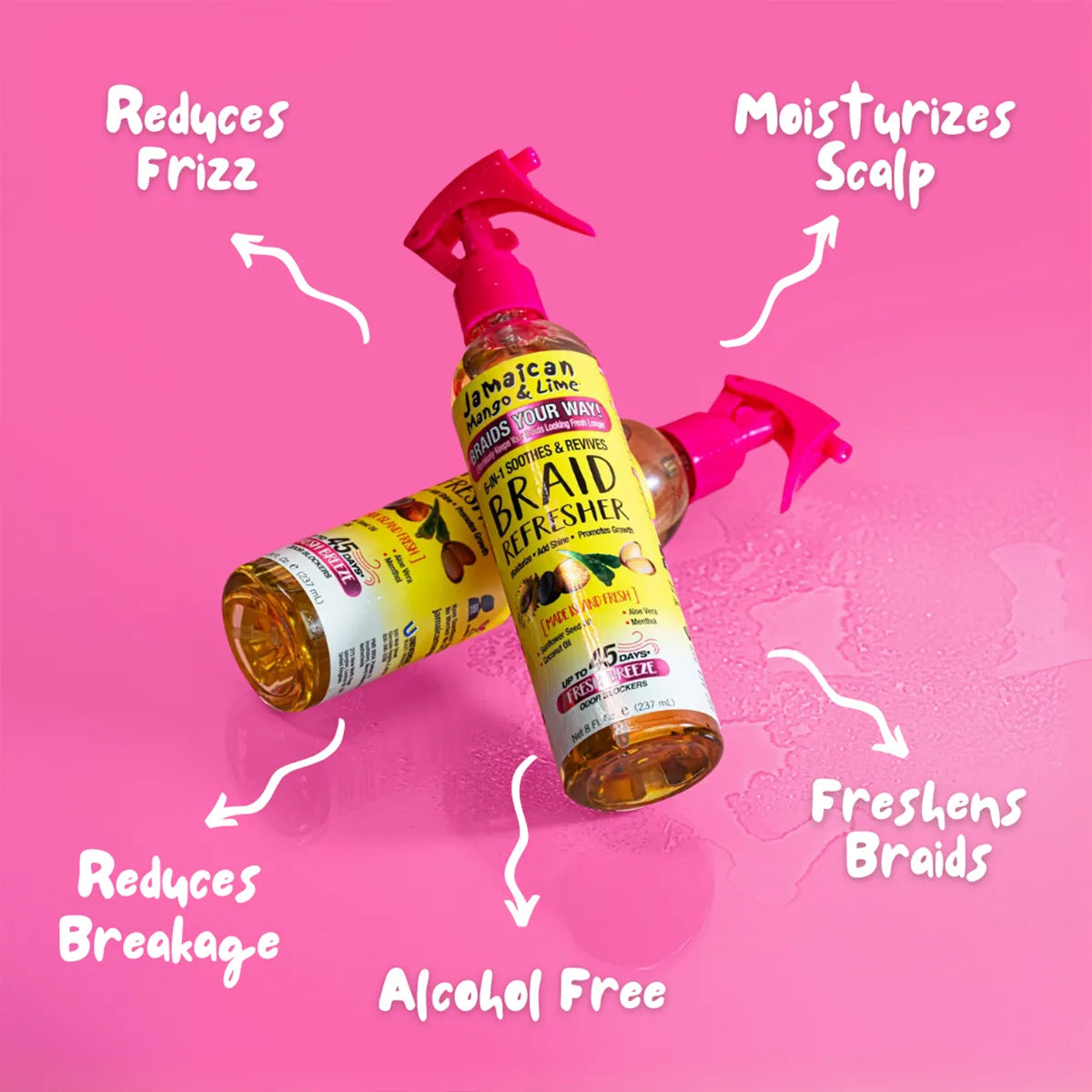 HUBIS LAB ポストレイズ ダーマ RG モイスチャライザー 120ml 6-in-1 Soothes and Revives Braid Refresher – Jamaican Mango & Lime