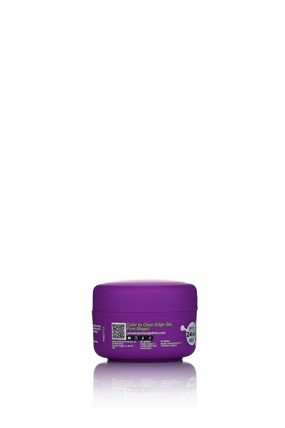 EdgeForce Gel - Grapeseed Oil 1oz jar, back view