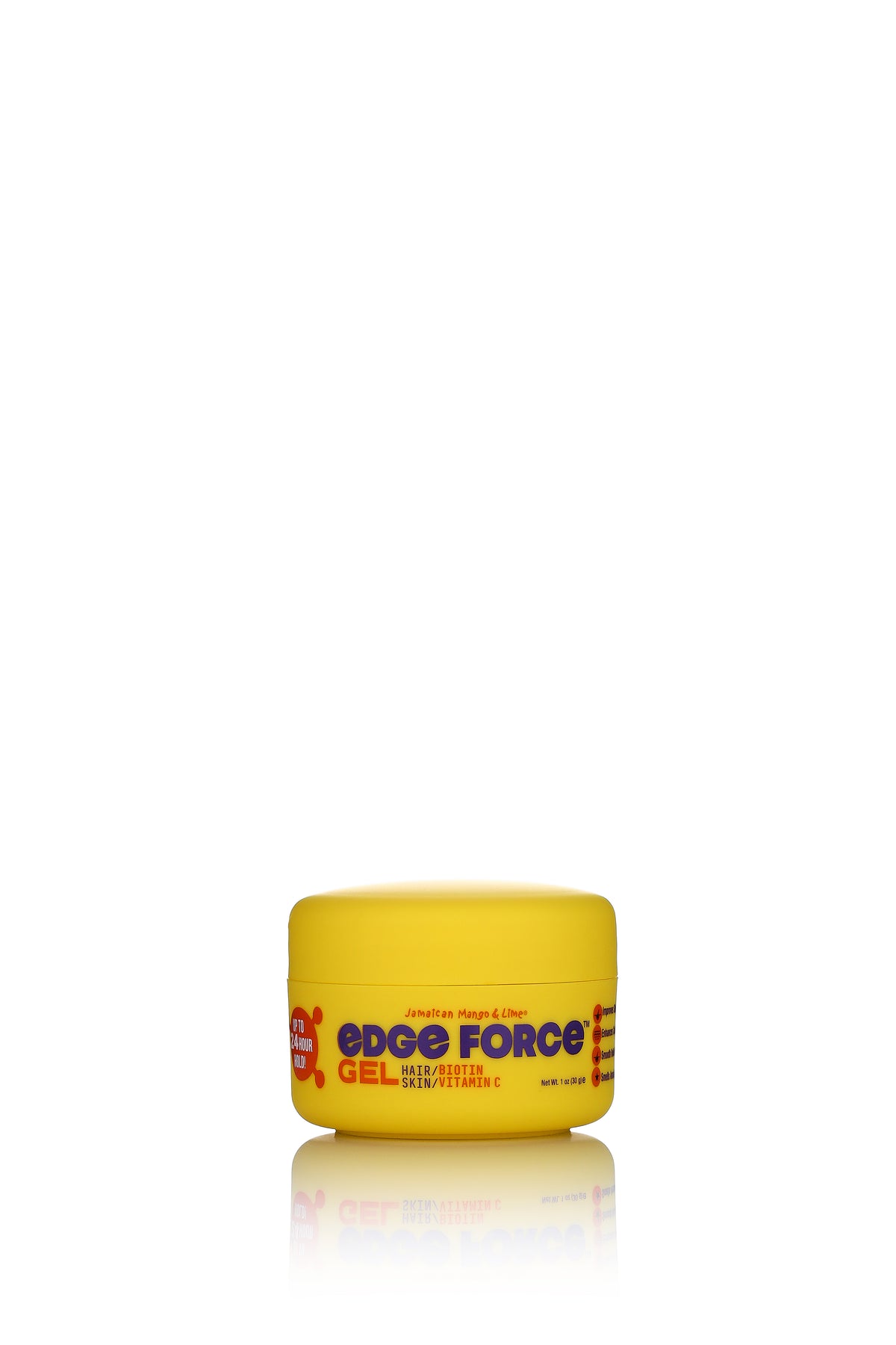 EdgeForce Gel - Biotin 1oz jar, back view