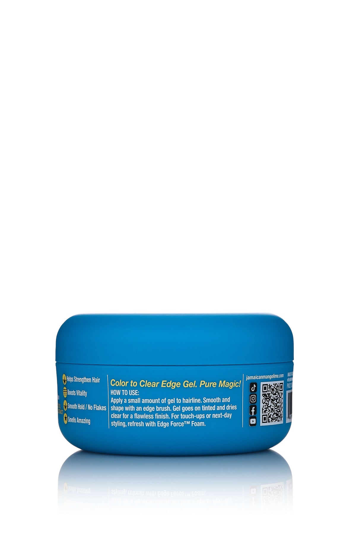 EdgeForce Gel - Blue Tansy Oil 3.4oz jar, side view