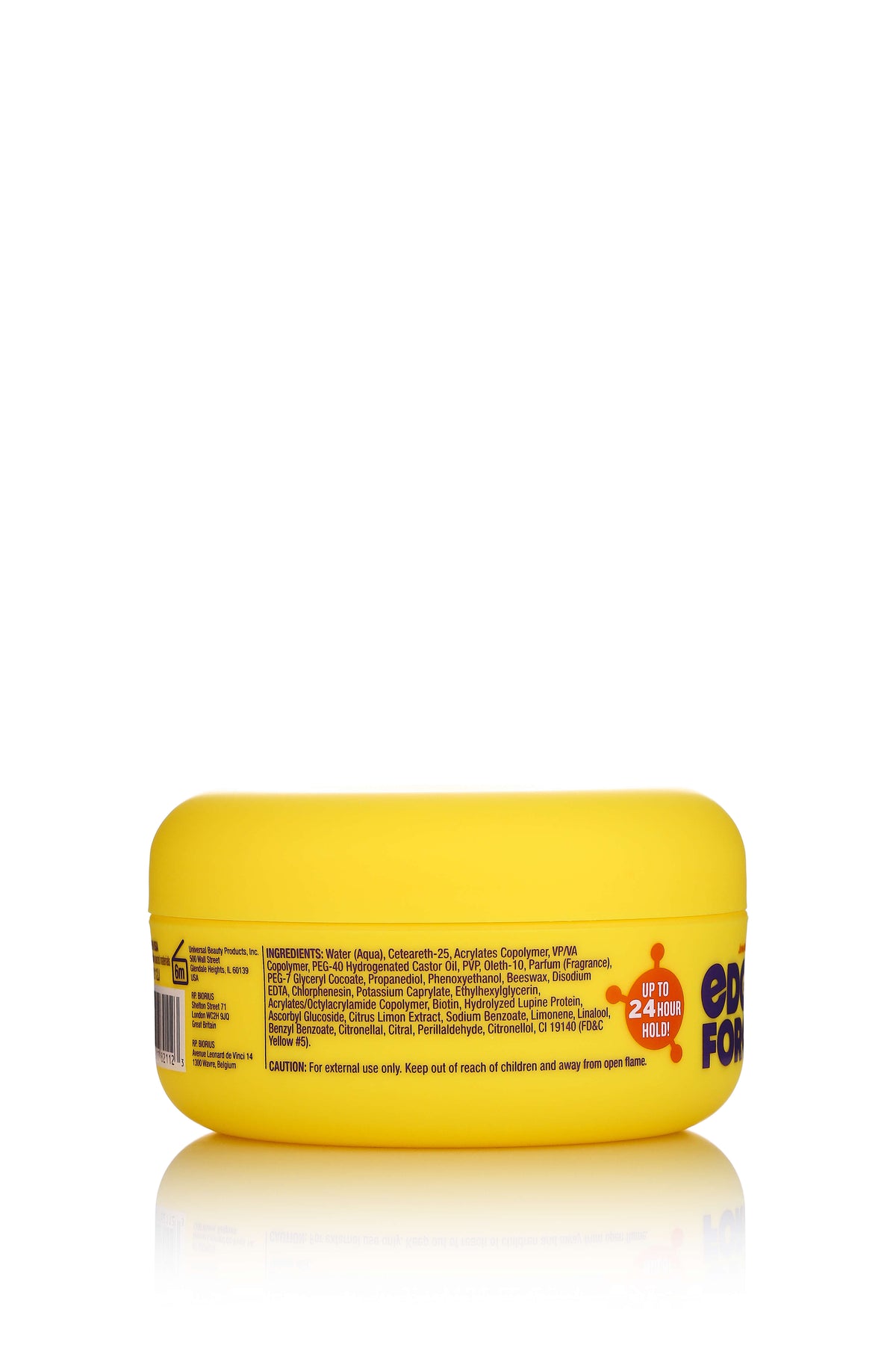 EdgeForce Gel - Biotin 3.4oz jar, back view