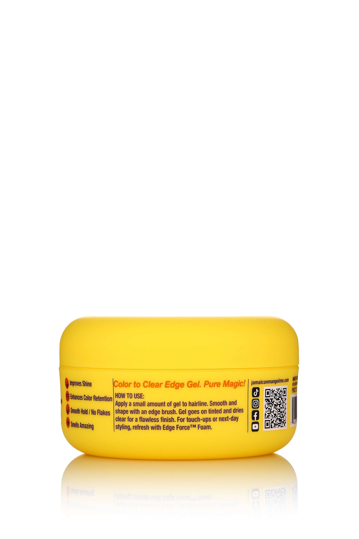 EdgeForce Gel - Biotin 3.4oz jar, side view