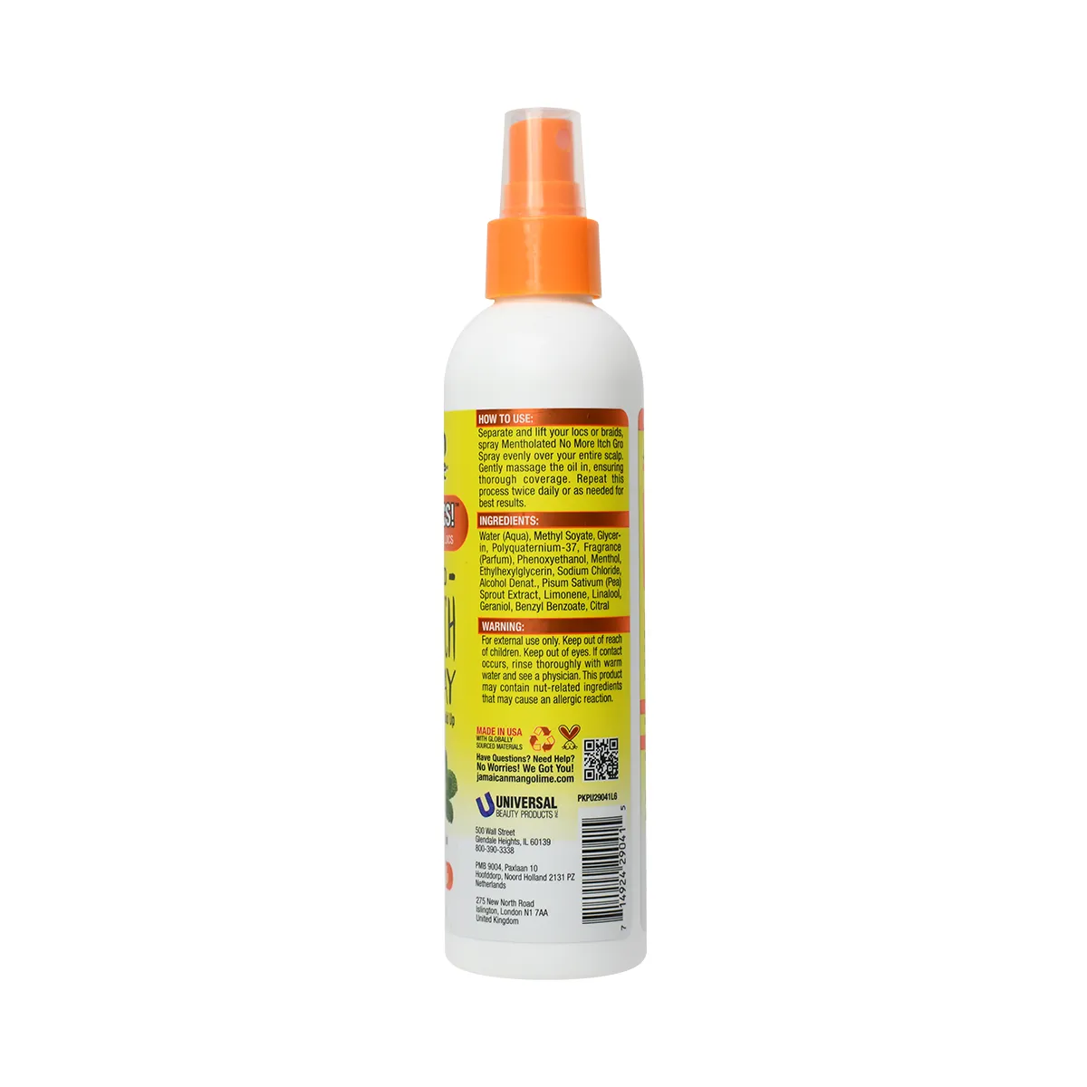 No More Itch Gro Spray - Mentholated – Jamaican Mango & Lime No More Itch Gro Spray - Mentholated – Jamaican Mango & Lime