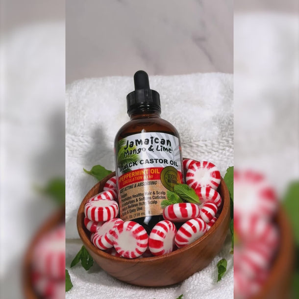 Jamaican Black Castor Oil - Peppermint Oil 4 Fluid Ounces