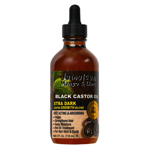 Black Castor Oil eXTRA DARK 4OZ dropper bottle