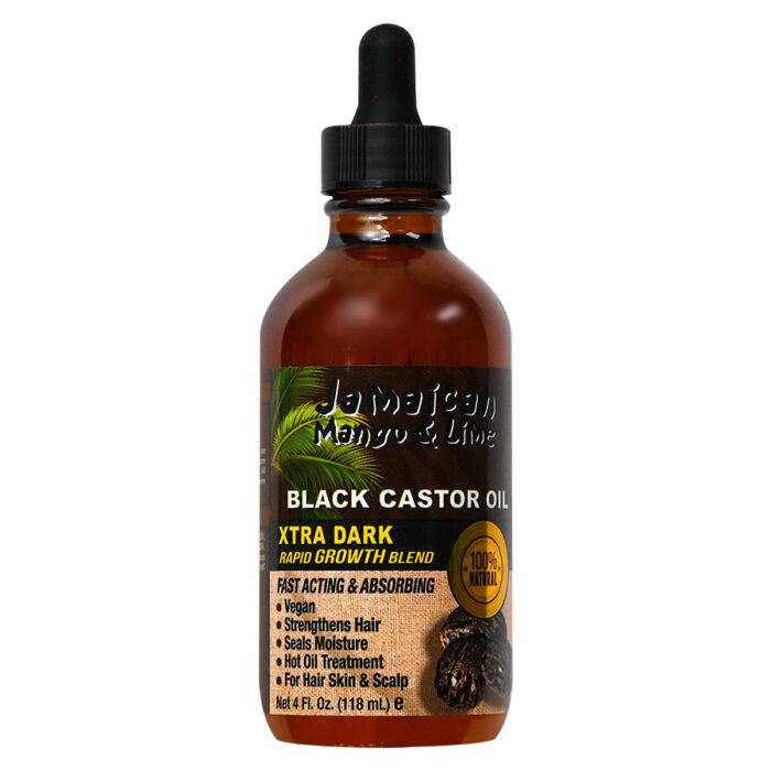 Black Castor Oil eXTRA DARK 4OZ dropper bottle