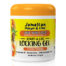 Jamaican Mango & Lime Start-A-Loc Locking Gel, 6 oz. A lightweight, residue-free gel designed to start and maintain locs. Packaged in a round jar with an orange lid and a yellow label featuring bold black and white text with orange accents. Formulated with nourishing ingredients to provide a firm hold while keeping locs soft and nourished.