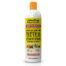 Jamaican Mango & Lime Protein Conditioner, 8oz. A creamy wash-out conditioner that detangles and softens locs, braids and twists, formulated with nourishing ingredients. Packaged in a white bottle with an orange flip top cap and a yellow label featuring bold black and white text and orange accents.