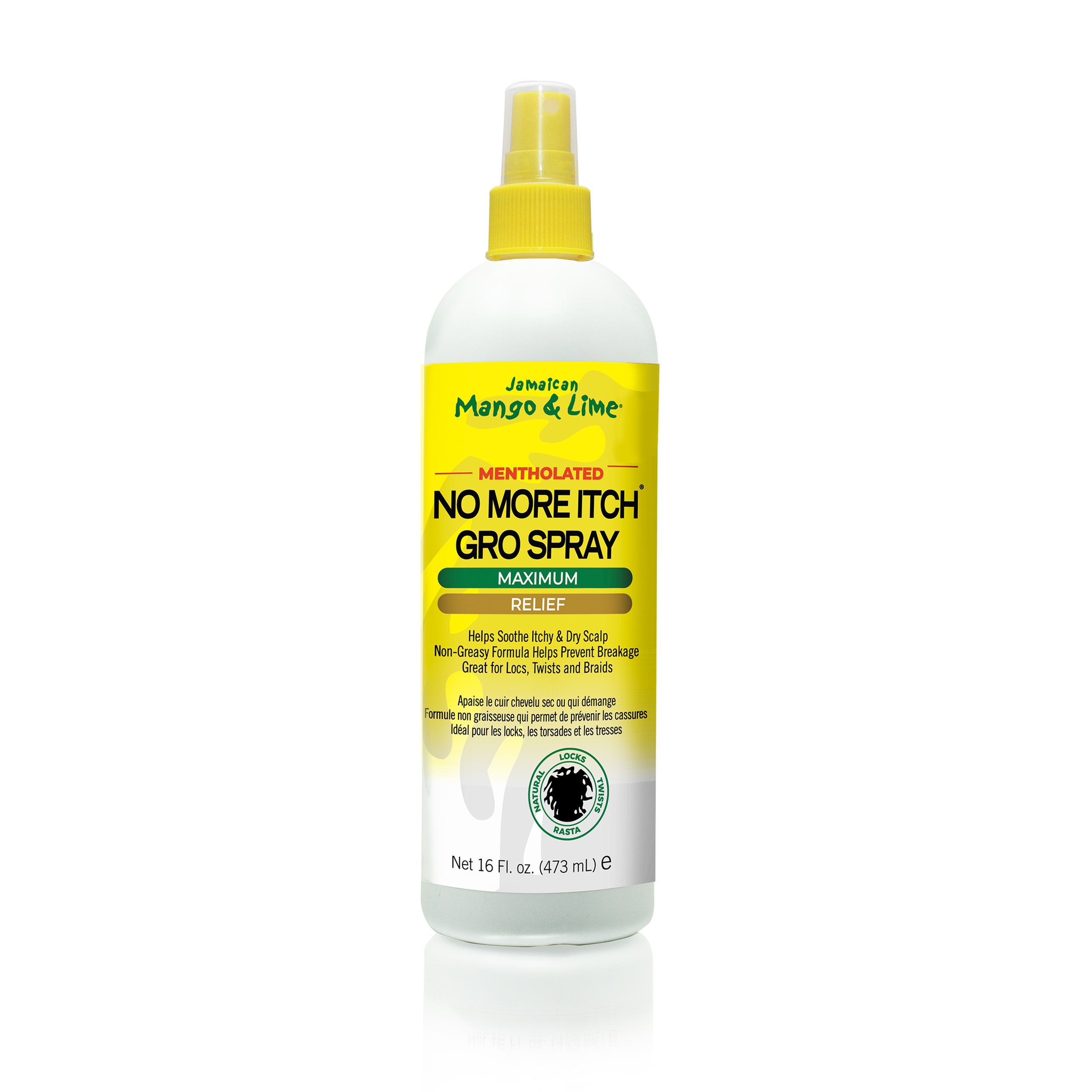 Mentholated No More Itch Gro Spray 16 oz | Jamaican Mango and Lime